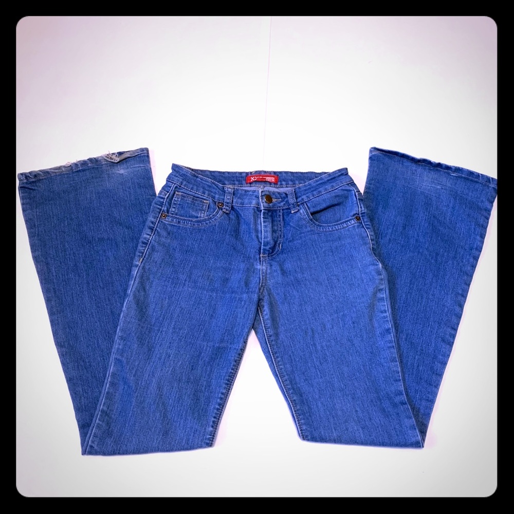 Premium denim High rise blue jean bell bottoms